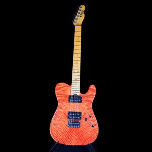 No1. Solid flamed maple top Tele(orange)