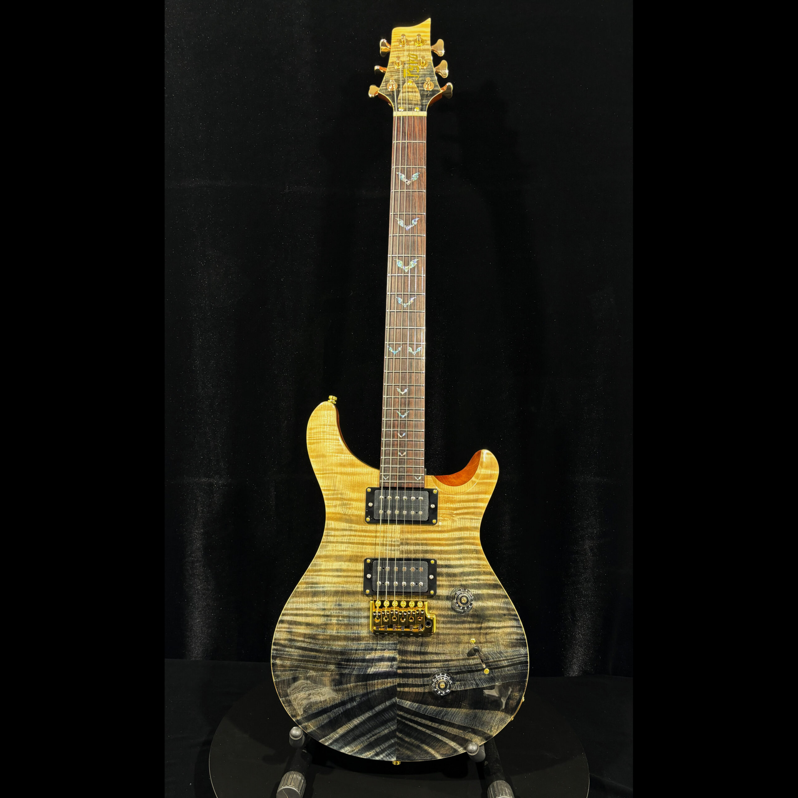 NO.9 Pyro-RS Solid Flame maple top and Mahogany Neck(TAI JI)