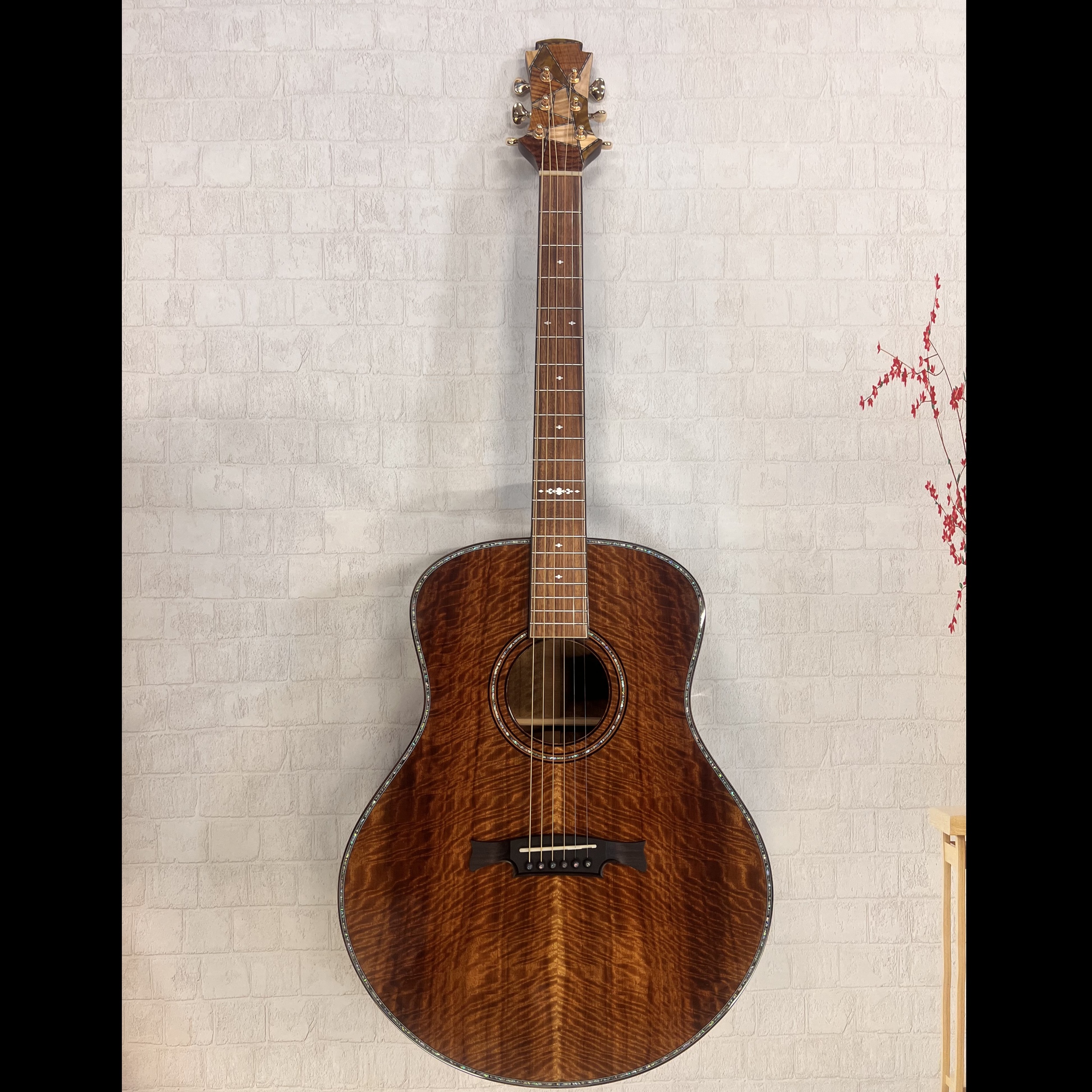 NO.1 Solid flame maple Koa 41-inch Original Design JSD Model