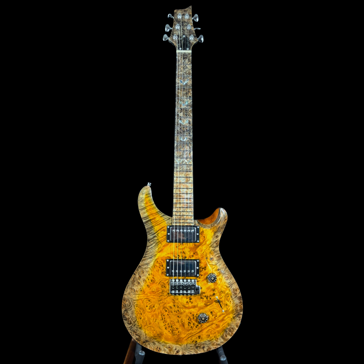 NO.2 Pyro-RS Solid one piece Golden Camphor Burls(Passion Fruit Finish)