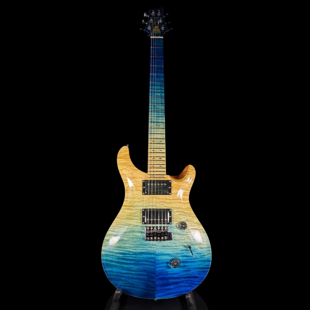 NO.3 Pyro-RS Solid Flame maple top and flame maple Neck(Blue Sky)