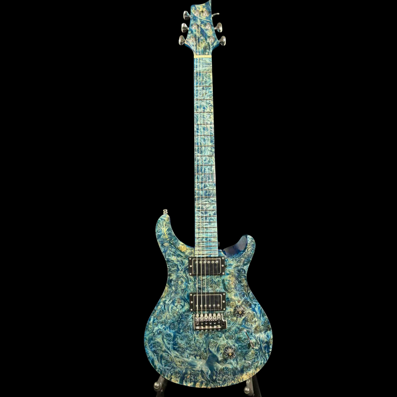 NO.1 Pyro-RS Solid one piece Golden Camphor Burls(blue and white porcelain2.0)