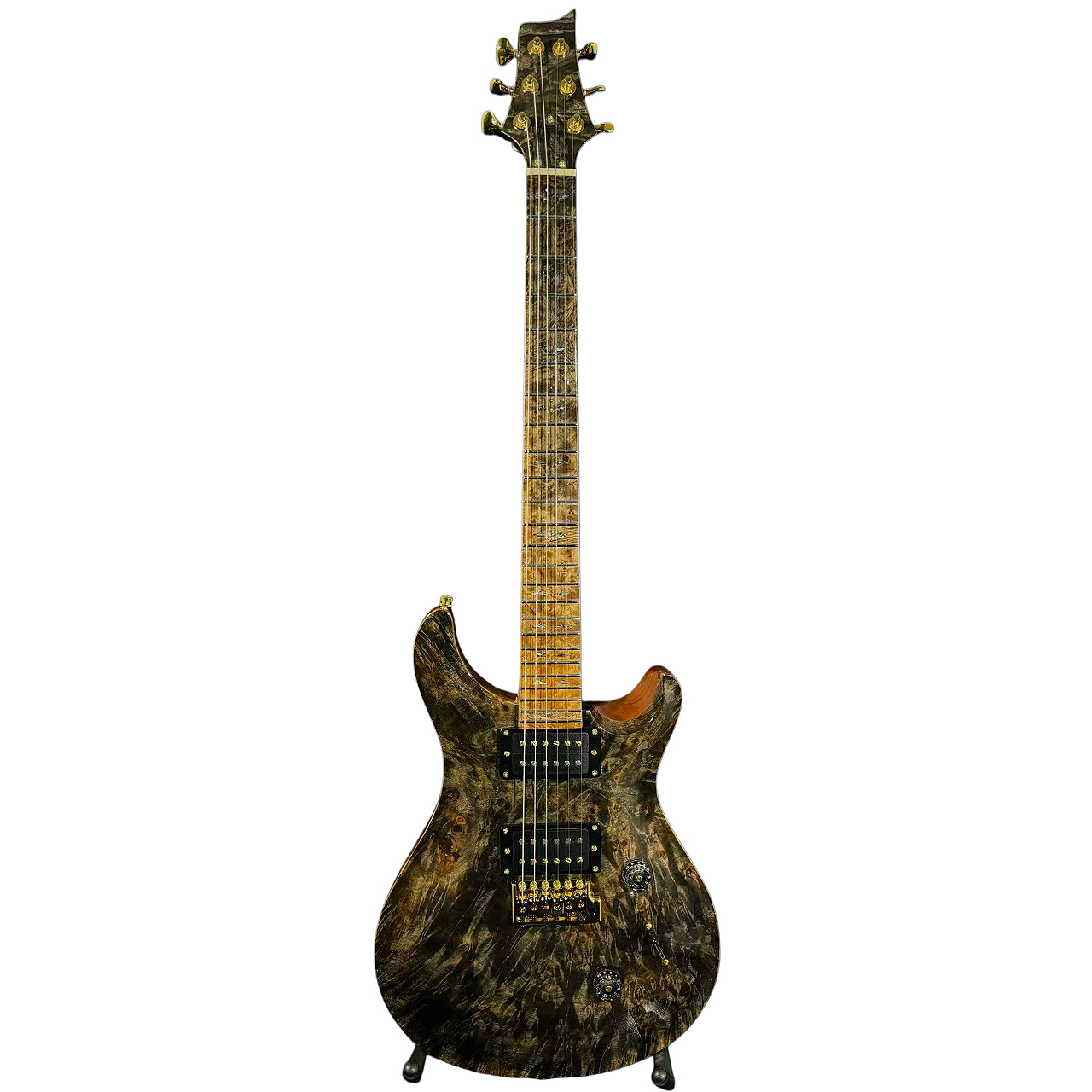 NO.4 Pyro-RS Solid one piece Golden Camphor Burls(Black Star)