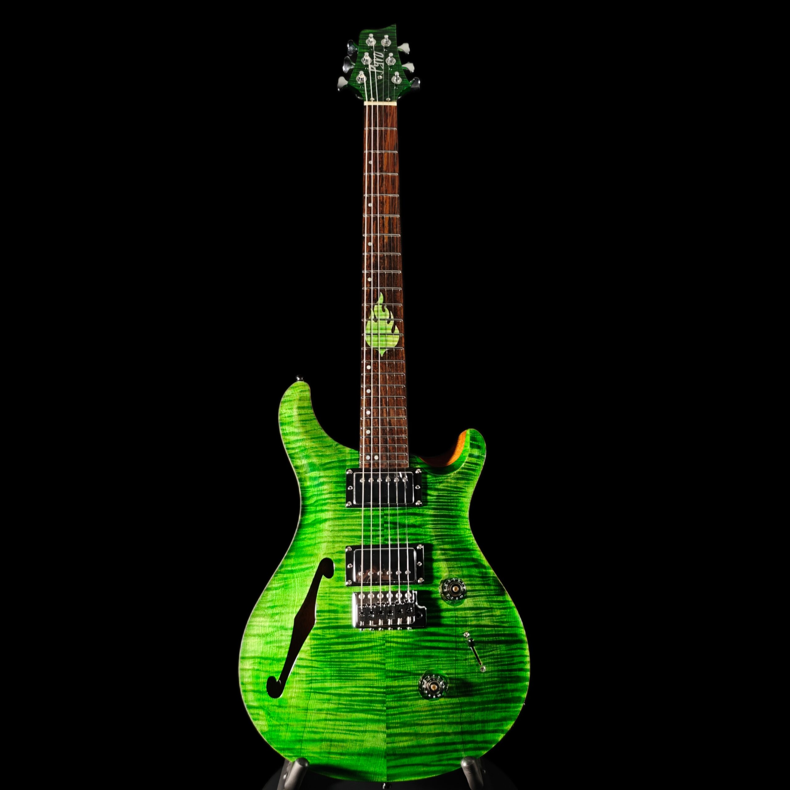 Pyro-DC Semi Hollow Guitar(Green Apply)