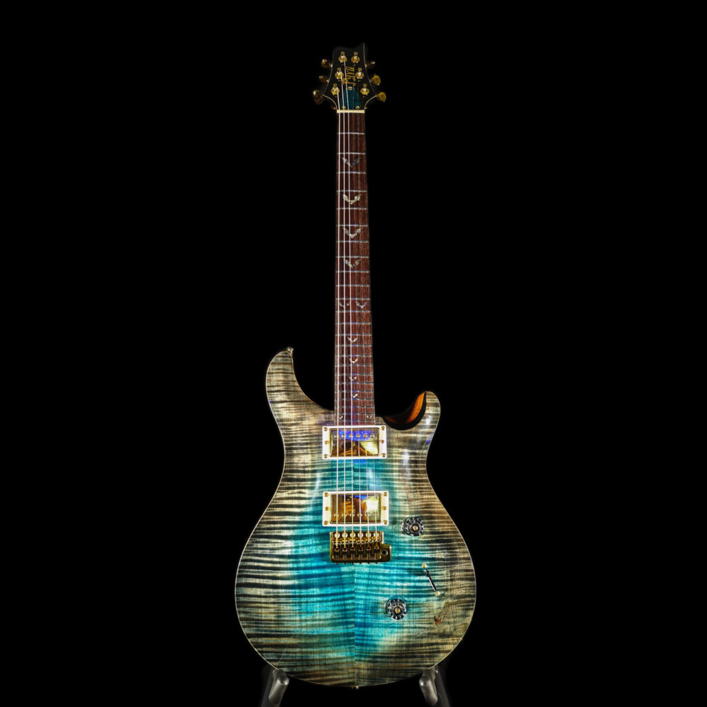 NO.1 Pyro-RS Solid Flame maple top and flame maple Neck(Blue Obsidian)